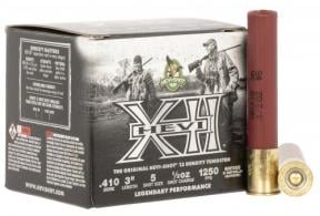 HEVI-Shot HEVI-XII 410 Gauge 3" Tungsten 5 Shot 25 Per Box/ 5 Case - HS54105 HEVI-Shot HEVI-XII 410 Gauge 3" Tungsten 5 Shot 25 Per Box/ 5 Case - HS54105