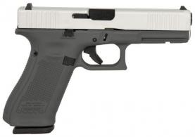 Glock G17 Gen5 Full Size 9mm 10+1 4.49" Black GMB Barrel, Satin Aluminum Cerakote Serrated Slide, Sniper G - PA175S204SGFSAS