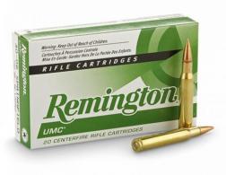 Remington UMC Jacketed Hollow Point 223 Remington Ammo 50 gr 20 Round Box