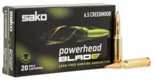 SAKO (TIKKA) PowerHead Blade 6.5 Creedmoor 120 gr 20 Per Box SAKO (TIKKA) PowerHead Blade 6.5 Creedmoor 120 gr 20 Per Box