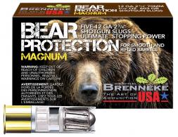 Brenneke Bear Protection, 12 Gauge, 2.75". 1 3/8 oz, Slug Shot, 5 Per Box - 515 Brenneke Bear Protection, 12 Gauge, 2.75". 1 3/8 oz, Slug Shot, 5 Per Box - 515