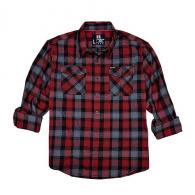 Hornady Gear Flannel Shirt - Red/Black/Gray - 2XL - 1188