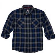 Hornady Gear Flannel Shirt - Navy/Black/Gray - XL - 1188 Hornady Gear Flannel Shirt - Navy/Black/Gray - XL - 1188