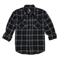 Hornady Gear Flannel Shirt - Olive/Black/Gray - Large - 1188