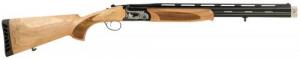 ATI Turkey Fowl Over/Under 20 GA 3" 2rd 22", Black Barrel/Drilled & Tapped Rec, Wood Furniture, Fiber Optic Sig - ATIFKOF20TF22