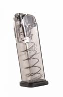 ETS Group Omega 15rd 9mm Compatible w For Glock 19 Gen1-5 Translucent Smoke - OMGGLK19