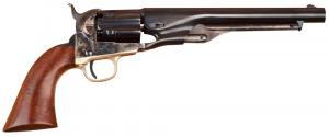 Cimarron 1860 Army Cut For Stock, .44 Cal, 8 Blued Round Steel Barrel, Smooth Walnut Grip, 6 rounds