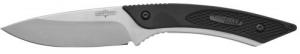 Camillus Western Coil 3.25" Fixed Plain Silver 420 Steel Titanium Bonded Blade, Black/SS Rubber/Stainless Steel Handle - 19123