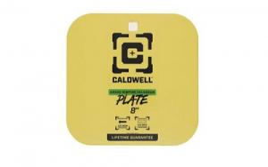 Caldwell, AR500 Rimfire/Handgun Gong, 1/4" Steel Target, 8" Square, Yellow - 282