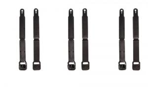 High Speed Gear 91SC12BK MOLLE Clips Short, Black Injection Molded Fits MOLLE (12 Pack) - 1018