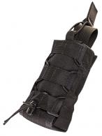 High Speed Gear 11RD00BK TACO Pop-up Radio Holder, Black Nylon with Bungee Pull Tongue, Fits MOLLE, Includes MOLLE Clips - 1018