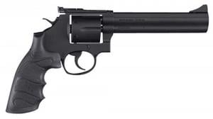 SAR USA SAR SR 38 Special/357 Mag 6 Shot, 6" Black Steel Barrel, Cylinder & Frame w/Black Finger Groove Grip, Drop Sa - SARSR38BL6