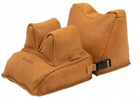 Allen Company Longmont Leather Filled Front & Rear Shooting Rest Combo, Light Brown - 15125