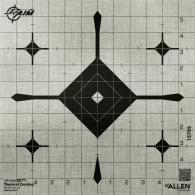 Allen Company EZ Aim Thermal ID Grid Bullseye Paper Target, 12" x 12," Gray - 15795 Allen Company EZ Aim Thermal ID Grid Bullseye Paper Target, 12" x 12," Gray - 15795