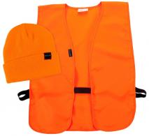 Allen 2394 Safety Vest&Cap Combo Orange Polyester - 258