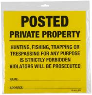 ALLEN 15824 POSTED NO TRESPASSING SIGN 12 PK - 258