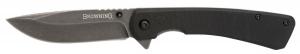 Browning Branded Rock Folder - Black - 3220514 Browning Branded Rock Folder - Black - 3220514