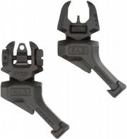 Fab Defense Front and Rear Set of Offset Flip-Up Sights Black