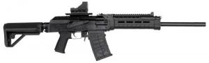 JTS Group, M12AK, Semi-automatic, AK, 12 Gauge 3", 18.7" Barrel, Black, Polymer Grip and Stock, 5 Rd, 2 Magazines - M12AKT2