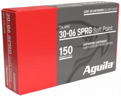 Aguila 30-06 Springfield 150 gr Soft Point 20rd box - 8108ag Aguila 30-06 Springfield 150 gr Soft Point 20rd box - 8108ag
