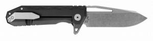 Southern Grind Penguin, 3.50" Folding Drop Point, 4.63" Black Titanium Handle - SG09030012