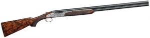 Rizzini Grand Regal Extra Full Size 20 GA Over/Under Chrome Lined Barrel, Coin Anodized Silver Engraved Steel Receiver