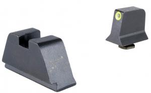 Trijicon, Suppressor/Optic Height Night Sights, Yellow Front with Metal Rear & Green Lamps - 171 Trijicon, Suppressor/Optic Height Night Sights, Yellow Front with Metal Rear & Green Lamps - 171