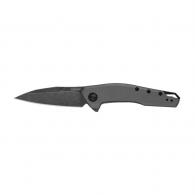 Kershaw 1815 Sanctum EDC 2.98" Folding Wharncliffe Blackwash 8Cr13MoV SS Blade, Gray PVD Stainless Steel Handle - 280
