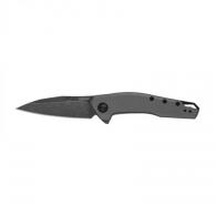 Kershaw 1815 Sanctum EDC 2.98" Folding Wharncliffe Blackwash 8Cr13MoV SS Blade, Gray PVD Stainless Steel Handle - 280