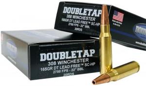 DoubleTap Ammunition 308 Win 165 gr Lead Free Hollow Point 20 Per Box - 308W165X DoubleTap Ammunition 308 Win 165 gr Lead Free Hollow Point 20 Per Box - 308W165X