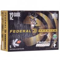Federal Premium Freight Train Shotgun Ammo, 12 Gauge, 3" SlugShot, 5 Rounds - 10
