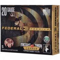 Federal Premium Freight Train Copper 20ga 3" 275gr Slug 1900 fps 5/ct - P209FT Federal Premium Freight Train Copper 20ga 3" 275gr Slug 1900 fps 5/ct - P209FT