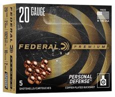 Federal Personal Defense 20 Gauge, 2.75", 2 Buck Round, 5 Per Box - PD2042B Federal Personal Defense 20 Gauge, 2.75", 2 Buck Round, 5 Per Box - PD2042B