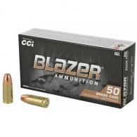 CCI 5296 Blazer Brass 9mm Luger 100 gr Full Metal Jacket 50 Per Box/ 20 Case - 204