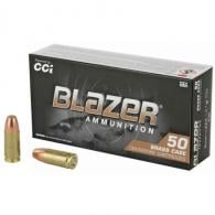 CCI 5296 Blazer Brass 9mm Luger 100 gr Full Metal Jacket 50 Per Box/ 20 Case - 204 CCI 5296 Blazer Brass 9mm Luger 100 gr Full Metal Jacket 50 Per Box/ 20 Case - 204