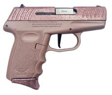 SCCY DVG 1 Handgun 9mm Luger 10rd Magazine 3.1" Barrel Glitter Rose Gold with Rose Gold Frame - DVG1RGRG