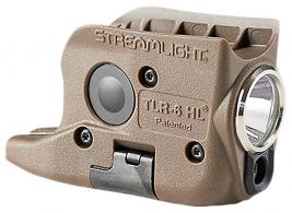 Streamlight TLR-6 HL G Flat Dark Earth For Glock 42/43/43x/48 Green Laser 300 Lumens White LED - 69351