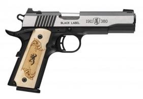 Browning 1911-380 Black Label Medallion 380 ACP Semi Auto Pistol - 051998492 Browning 1911-380 Black Label Medallion 380 ACP Semi Auto Pistol - 051998492