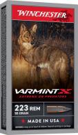 Winchester Ammo Varmint X .223 Remington 55 gr Extreme Point 20 Per Box/ 10 Case - X223PXP