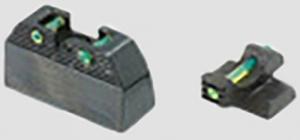 Talon Armament Fiber Optic Sights, Thunder 380, Black, Green Fiber Optic Front, Green Fiber Optic Rear - KIT000023