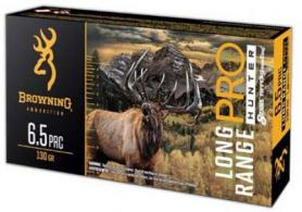 Browning Ammo B192565002 Long Range Pro 6.5 PRC 130 gr 20 Per Box/ 10 Case - 826