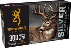 Main product image for Browning Ammo B192603001 Silver 300 Win Mag 180 gr 20 Per Box/ 10 Case
