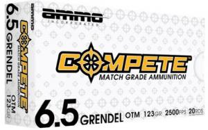Ammo Inc Match 6.5 Grendel 123 gr Boat Tail Hollow Point 20 Per Box/ 10 Case - 65GR123BTHPA20 Ammo Inc Match 6.5 Grendel 123 gr Boat Tail Hollow Point 20 Per Box/ 10 Case - 65GR123BTHPA20