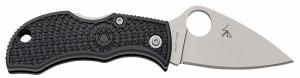 Spyderco Manbug 1.90" Stonewashed VG-10 SS Blade/ Black Textured FRN Handle - MBKLFP Spyderco Manbug 1.90" Stonewashed VG-10 SS Blade/ Black Textured FRN Handle - MBKLFP