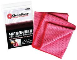 KleenBore Microfiber Waffle Weave 18" x 18" 2 Pack - MCR