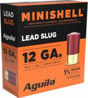 Aguila Minishell 12 Gauge Slug 1.75" 7/8 oz 25 round box - 1CHB1386 Aguila Minishell 12 Gauge Slug 1.75" 7/8 oz 25 round box - 1CHB1386