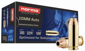 Norma Ammunition 10mm 180 gr Jacketed Hollow Point 50 Per Box/ 20 Case - 801109265 Norma Ammunition 10mm 180 gr Jacketed Hollow Point 50 Per Box/ 20 Case - 801109265