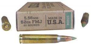 Winchester Service Grade 5.56 62GR FMJ 20/10 - SGM855KW Winchester Service Grade 5.56 62GR FMJ 20/10 - SGM855KW