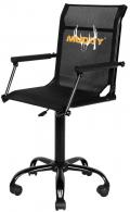 Muddy Swivel Chair Roller Black Flex-Tek/Steel - MUDRSC