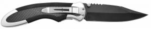 Camillus 19079 Chameleon 3.50" Folding Drop Point Plain Black Carbonitride Titanium AUS-8A SS Blade - 19079